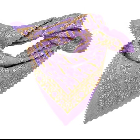 Foulard Petit format | Mona Parme - Bindi Atelier