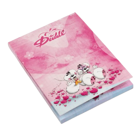 Bloc parfumé A6 | Diddl et Diddlina Rose - Diddl