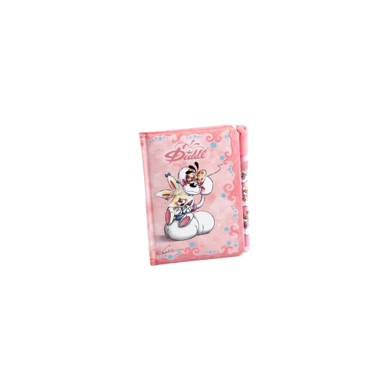Carnet A6 et Stylo Diddl | Rose
