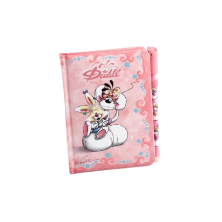 Carnet A6 et Stylo Diddl | Rose - Diddl