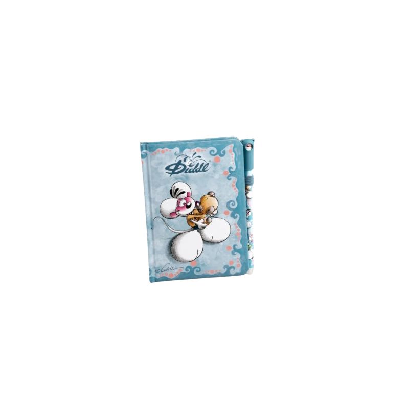 Carnet A6 et Stylo Diddl | Bleu