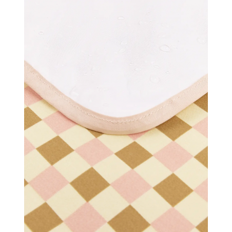 Tapis à langer Hyde Park | Yellow Pink Mosaic - Nobodinoz