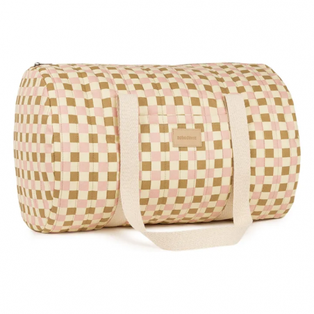 Sac de week-end Hyde Park | Yellow Pink Mosaic - Nobodinoz