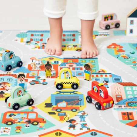 Cross Roads | Voiture de taxi en bois Ville - Janod