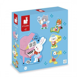 5 puzzles évolutifs | Musique