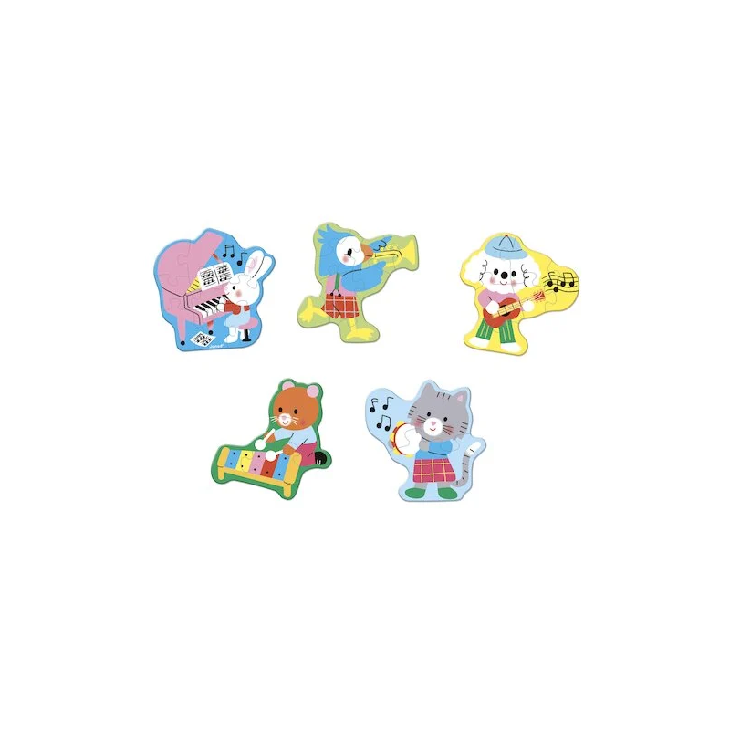 5 puzzles évolutifs | Musique