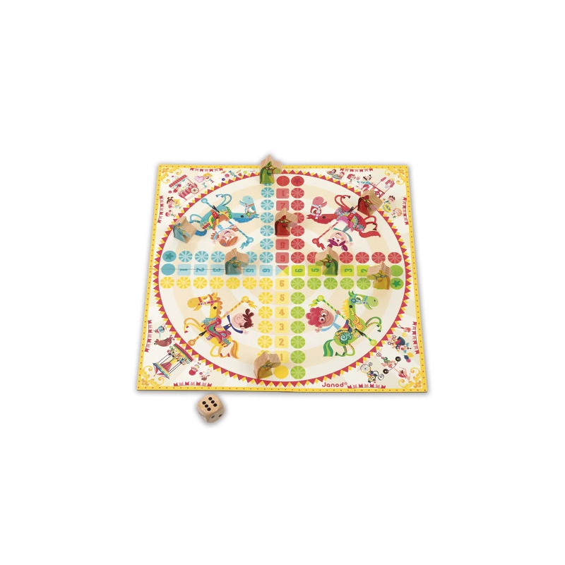 Jeux de dames et de petits chevaux carrousel