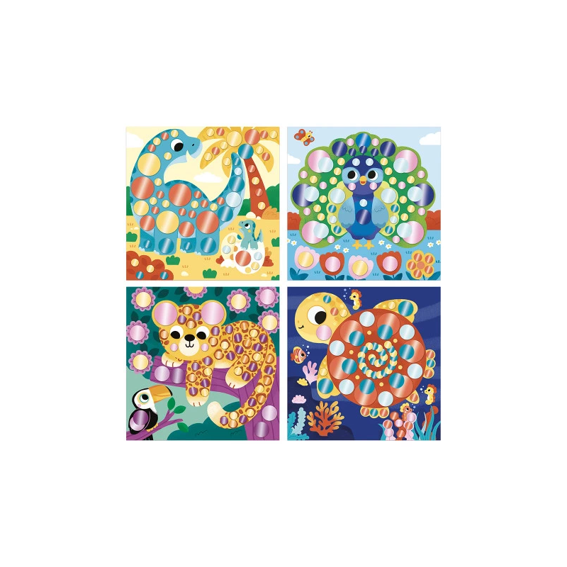 Coffret Créatif | Gommettes Rondes Metal