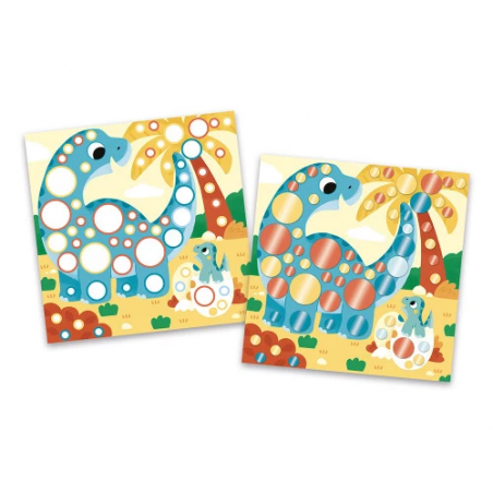 Coffret Créatif | Gommettes Rondes Metal - Janod