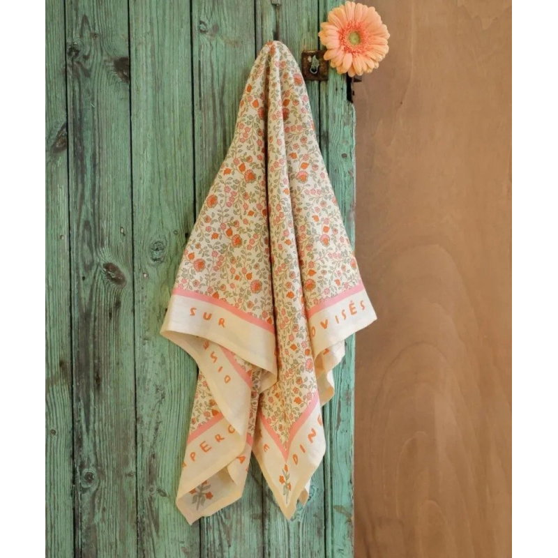 Foulard Grand format | Rosa sorbet d'été