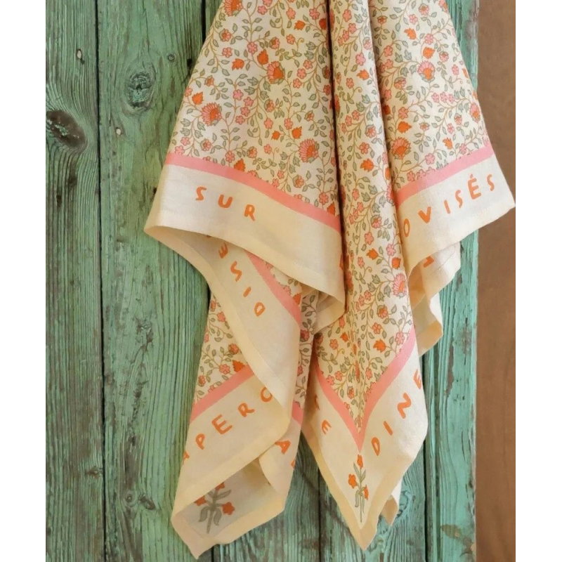Foulard Grand format | Rosa sorbet d'été