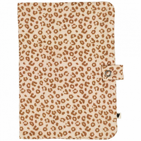 Protège carnet santé | Gaze Léopard - Atelier wagram