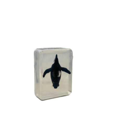 Savon Transparent Artisanal | Figurine Pingouin