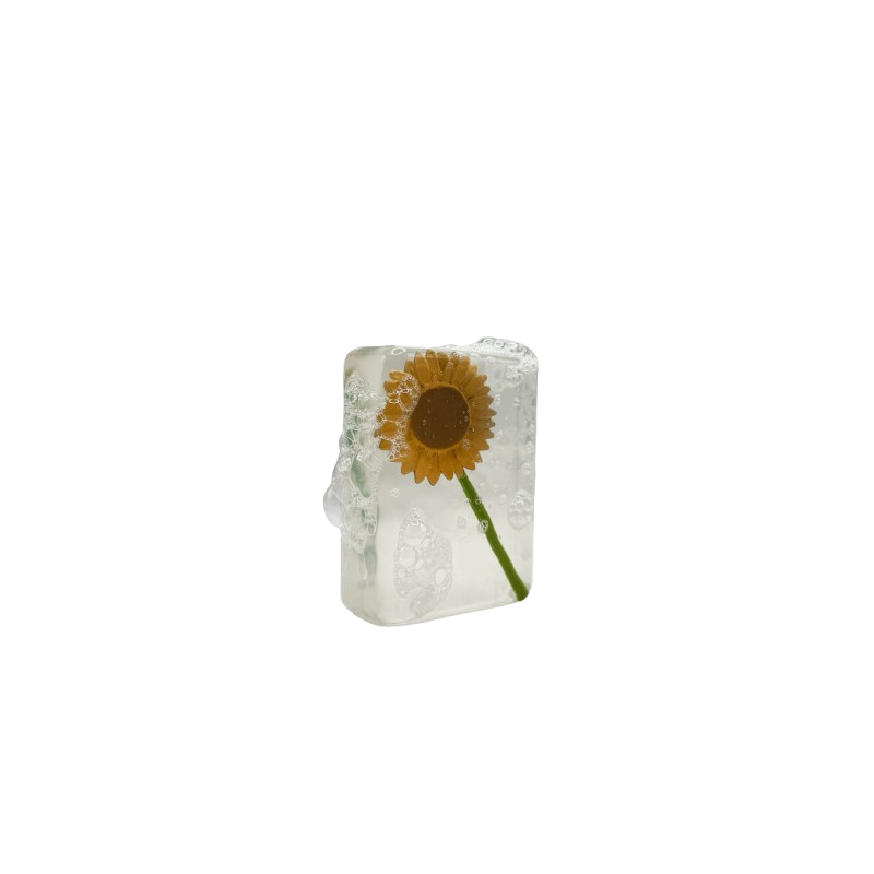 Savon Transparent Artisanal | Figurine Tournesol