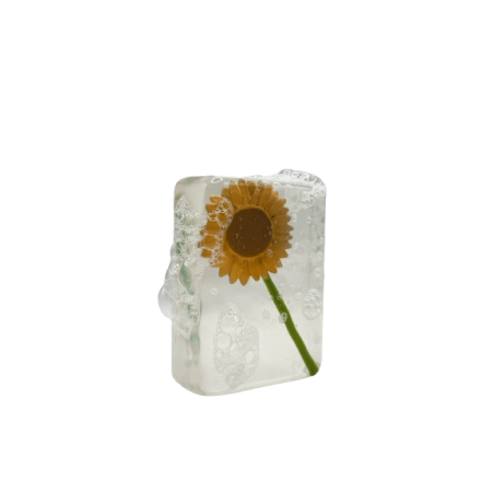 Savon Transparent Artisanal | Figurine Tournesol