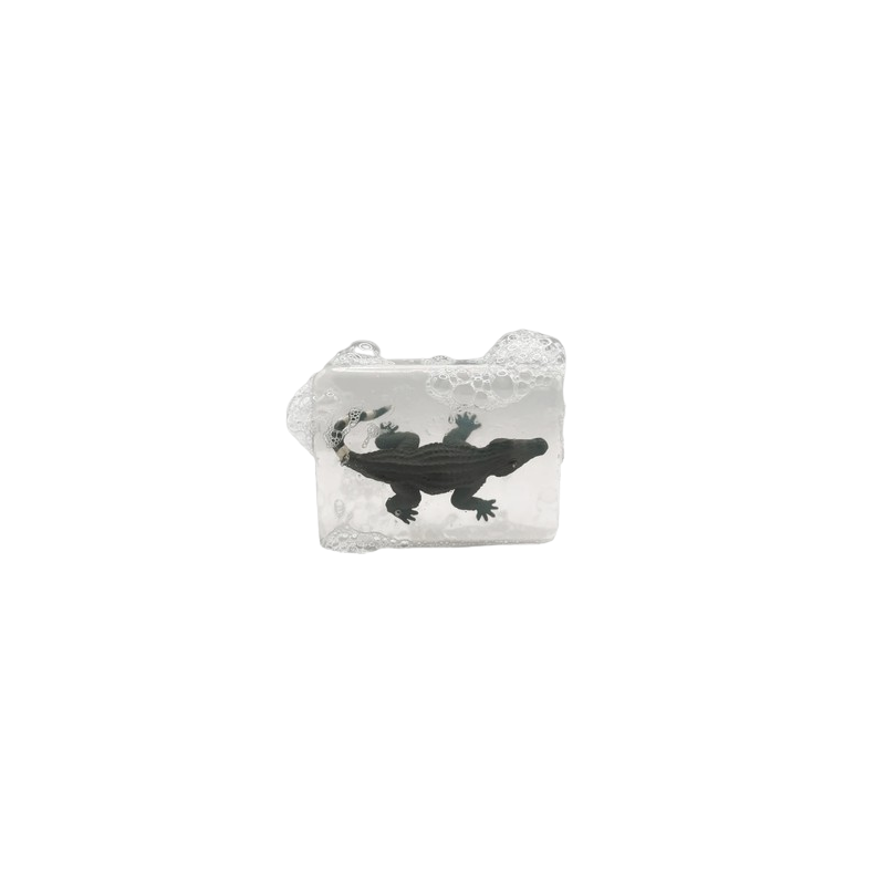Savon Transparent Artisanal | Figurine Crocodile