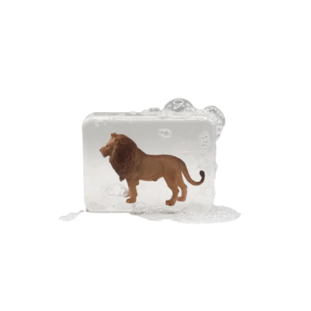 Savon Transparent Artisanal | Figurine Lion