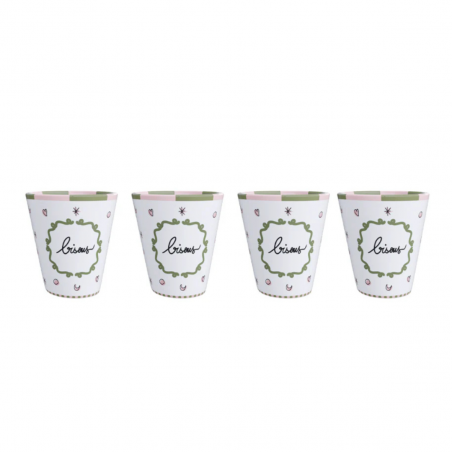 Set de 4 gobelets | Bisous - Opjet
