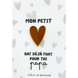 Pin's coeur | Papa