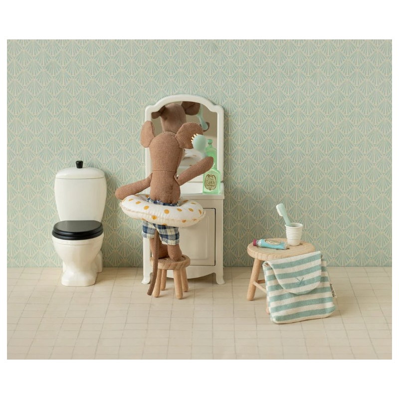 Trousse de toilettes | Rayé bleu