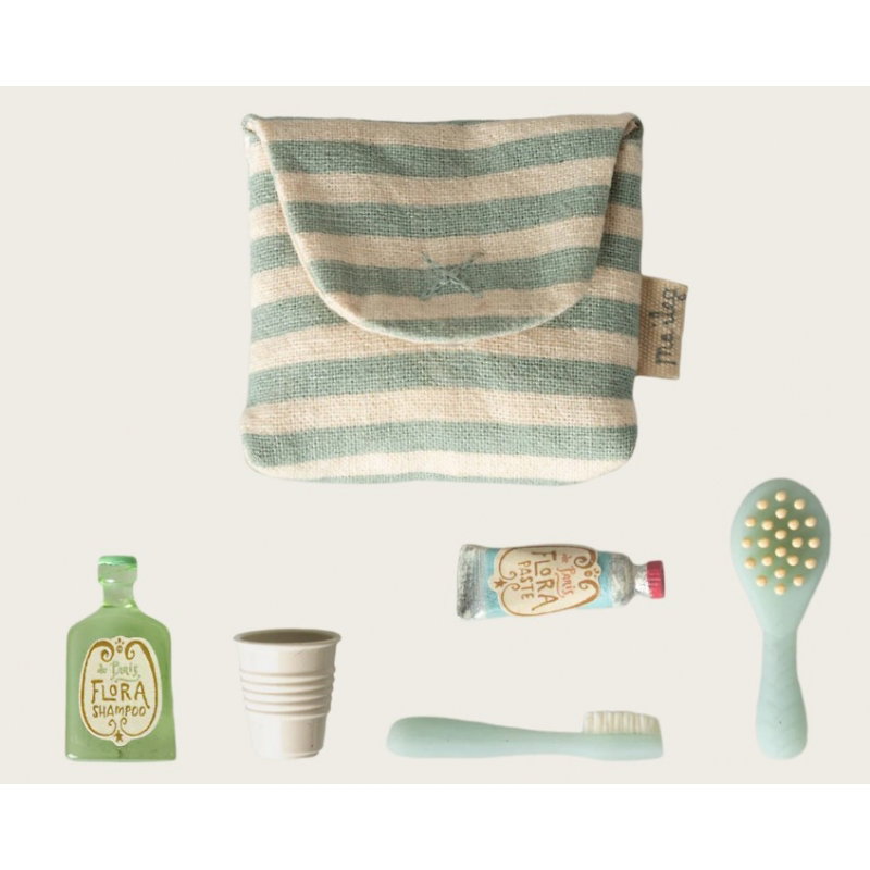 Trousse de toilettes | Rayé bleu