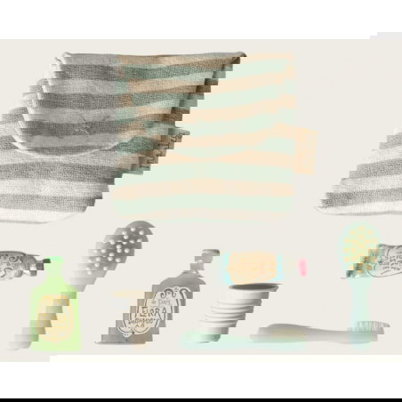 Trousse de toilettes | Rayé bleu - Maileg