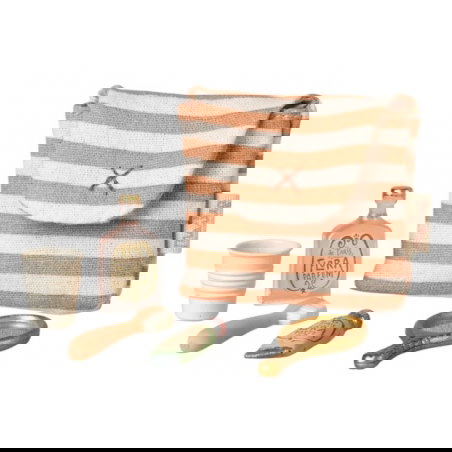 Trousse de toilettes | Rayé corail - Maileg