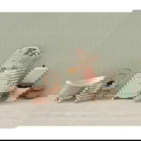 Trousse de toilettes | Rayé corail - Maileg