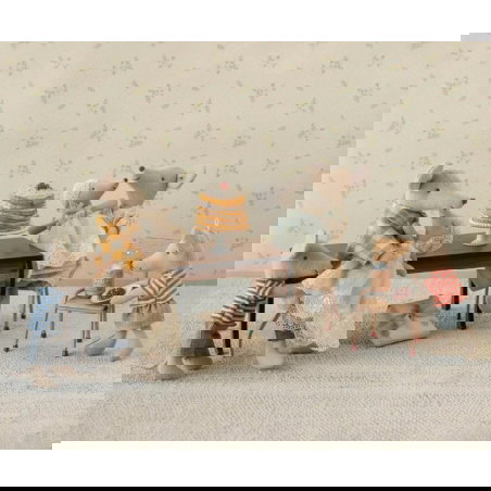 Gâteau de fête et son présentoir | Blanc cassé