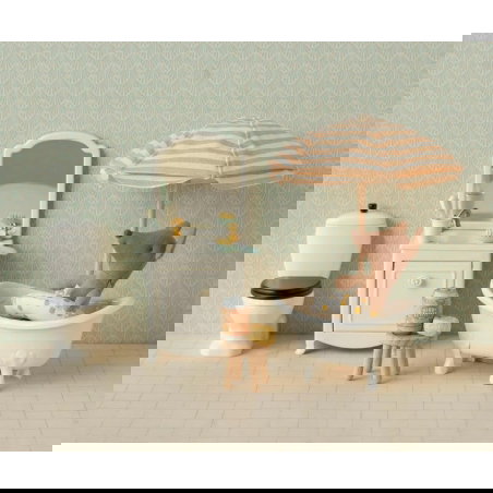 Petit frère souris avec bouée à pois jaunes - Maileg