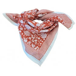 Foulard Petit format | Anjali Rouge Brique
