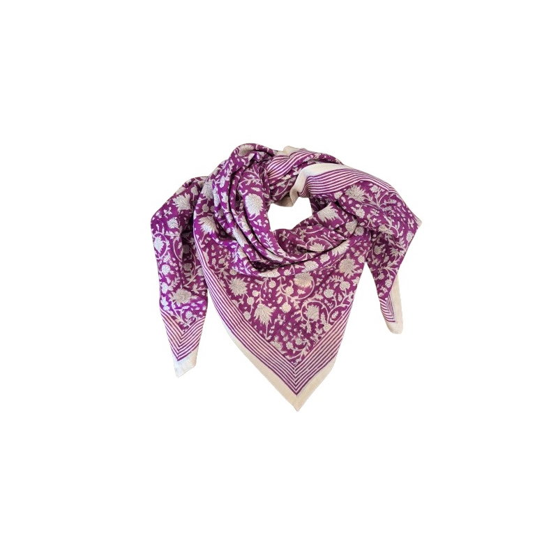 Foulard Grand format | Anjali Bougainvilier