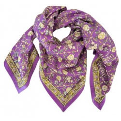 Foulard Grand format | Albertine Purple
