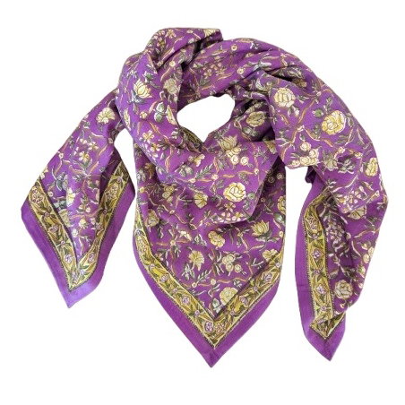 Foulard Grand format | Albertine Purple - Bëllemme