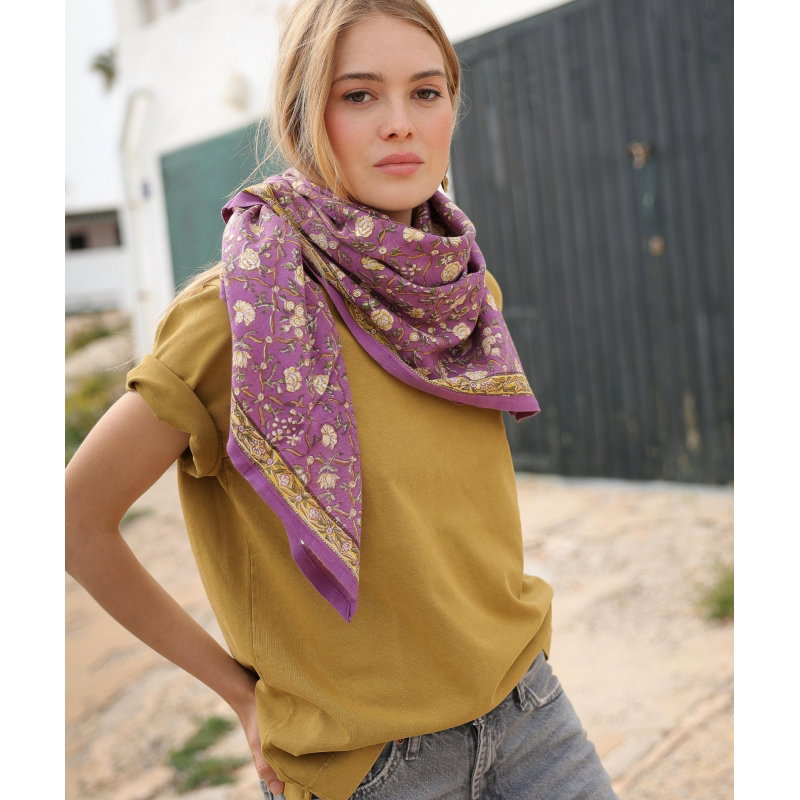 Foulard Grand format | Albertine Purple