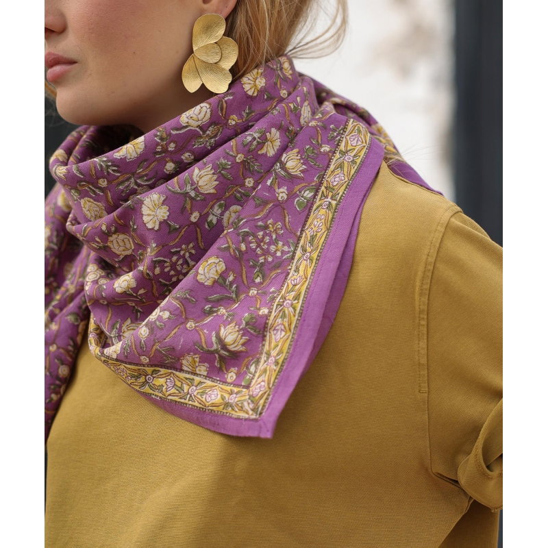 Foulard Grand format | Albertine Purple