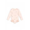 Maillot de bain manches longues | Cherry coeur rose