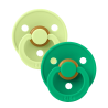 2 Tétines Bibs rondes | Matcha-Cactus
