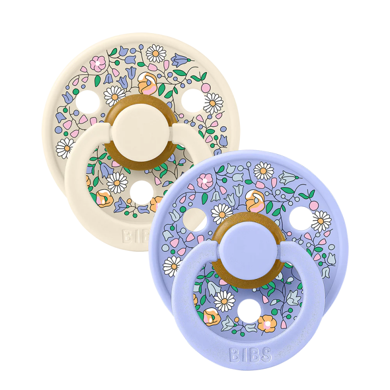 Set de 2 Tétines Bibs x Liberty | Mauve-Ivoire