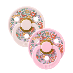 Set de 2 Tétines Bibs x Liberty | Rose
