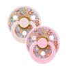 Set de 2 Tétines Bibs x Liberty | Rose