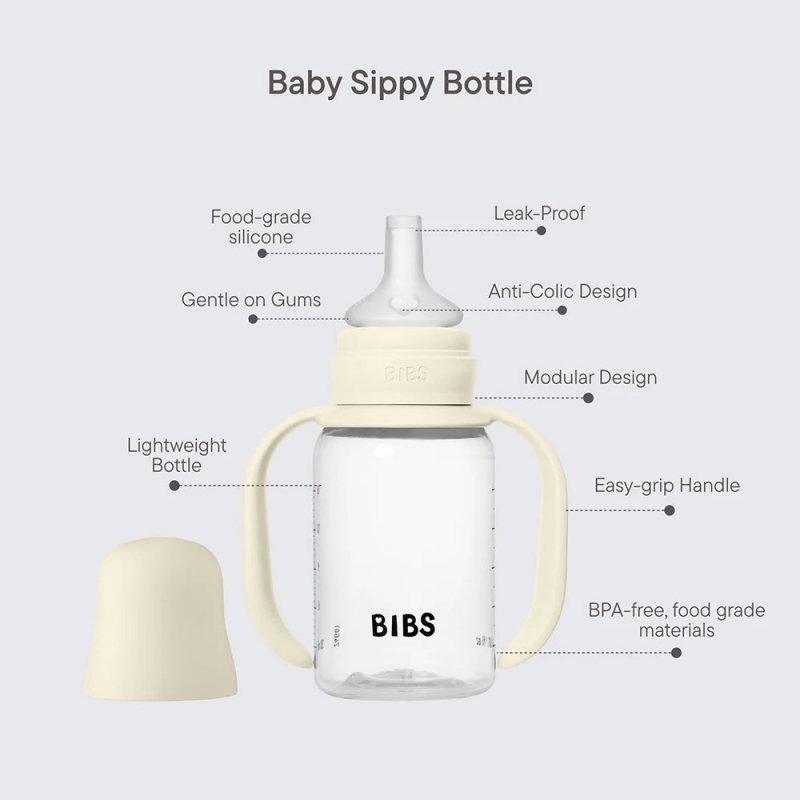 Biberon bec verseur en silicone 150 ml | Blush