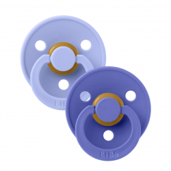2 Tétines Bibs rondes | Hush/Grape