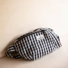 Sac banane en coton | Vichy Noir