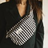 Sac banane en coton | Vichy Noir