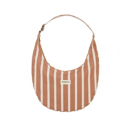 Sac new B | Rayures noisette - Gabrielle Paris