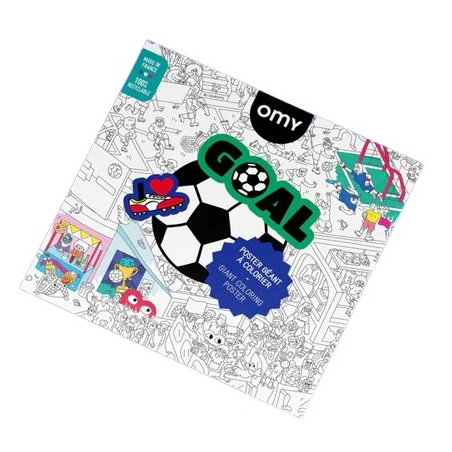 Poster à colorier | Football - OMY