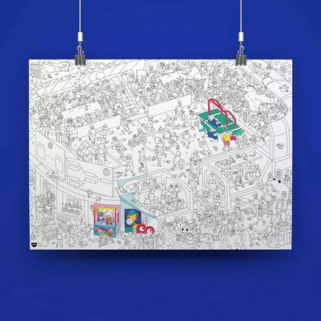 Poster à colorier | Football - OMY