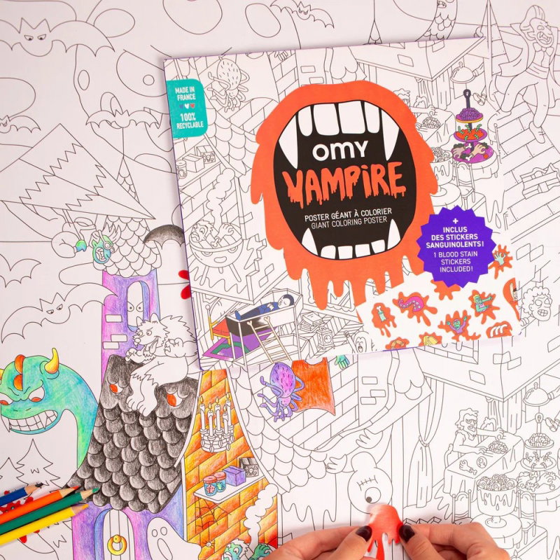 Poster à colorier | Vampire