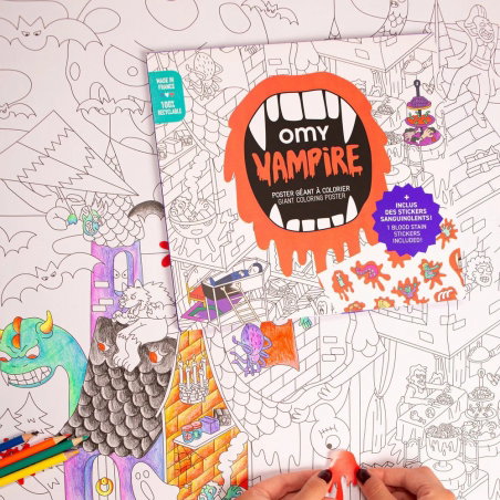 Poster à colorier | Vampire - OMY